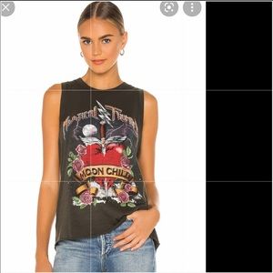 Spell Designs Mystic Thunder Tank Top Singlet in Charcoal. Moon Child.